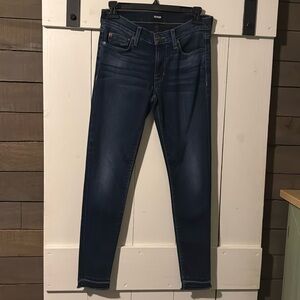 Hudson Krista Crop SPR Raw Hem Skinny Jeans Size 27 Excellent Condition